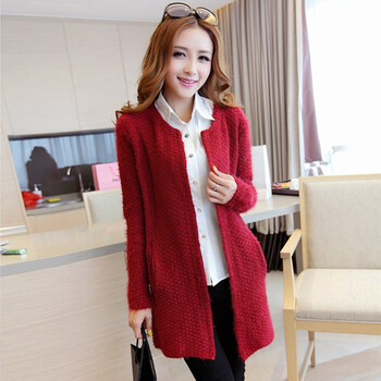 维尔伽 2013秋冬新款韩版<em>女装</em>显瘦<em>中长款</em>宽松