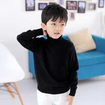 南极人童装2014春装 春季<em>儿童</em>翻领纯色<em>毛衣</em> 男