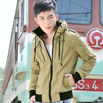 绅士犀<em>青少年</em>夹克男潮流休闲<em>外</em>衣服学生韩版修