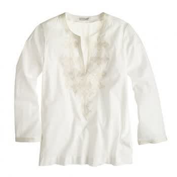<em>J.Crew 女装</em> 女式长袖衬衫 white Q00197037 6