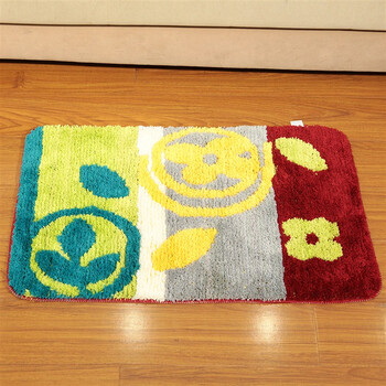 素雅特（SUYATE）植绒提花地垫 吸水除尘门垫 50*80cm 1002-007 米绿小草