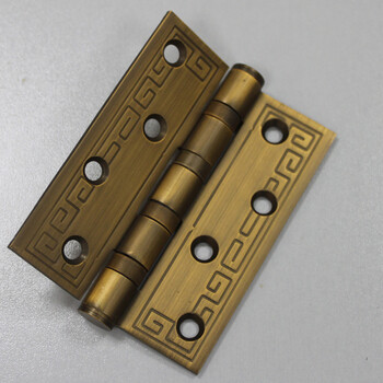 德曼 中国风黄古铜色合页4×3吋 厚3mm 限两片起售