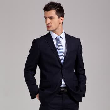 依文男装 春夏新款男士商务休闲套装西服EA51142 185/112D