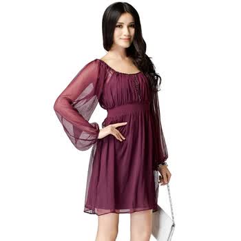 卡朱米 KAZHUMI 新款女装连衣裙 #K12184065 丁香紫 2XL(180/96A)