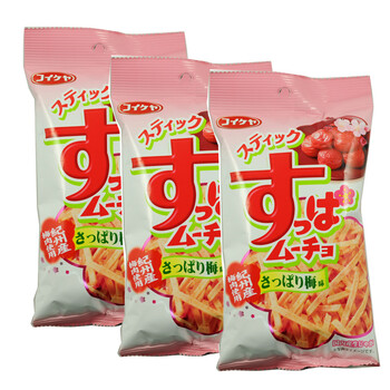 日本原装进口食品 湖池屋 梅子味薯条 50g*3包 #0293