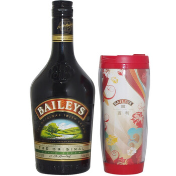 Baileys百利甜酒750ml咖啡杯促销装