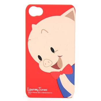 飞尚（Freeson）iPhone4/4S专用 华纳卡通保护壳（猪小弟系列 红色）