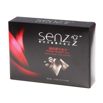 SENZ心之咖啡黑巧克力(可可54%)104g*2