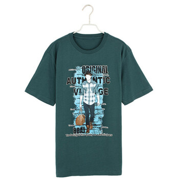 AMH 韩国2012夏季新款男装韩版印花短袖T恤NN2150L01 绿色 XXL