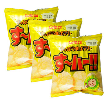 日本原装进口食品 卡鲁比 美味薯片 60g*3包 #2854