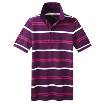 Giordano佐丹奴 Polo 男炫彩个性横间修身POLO 01012014 紫色 XL