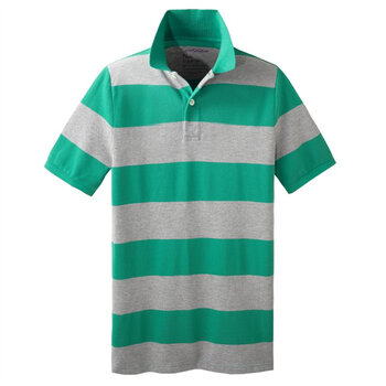 Giordano佐丹奴 Polo 男炫彩个性横间修身POLO 01012014 灰色 XL