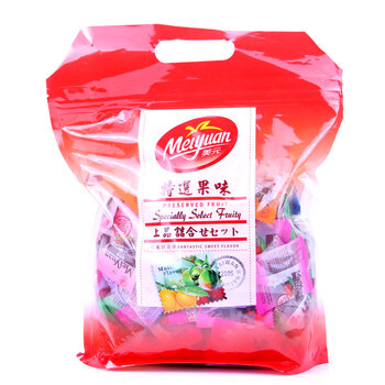 台湾进口 美元特选果味单粒综合包 1200g（600g*2盒） 共2盒