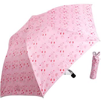 天堂伞 2012年新款系列 防紫外线 防晒 晴雨伞 3307E小兔精灵 8号粉色