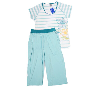 舒雅 schiesser 女士短袖家居服 31/8767 6658浅蓝绿 XL