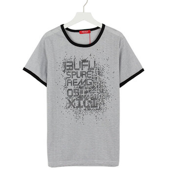 AMH 韩国2012夏装新款韩版男装圆领条纹短袖T恤OT2159 白色 L