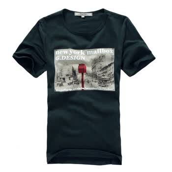 佐肯EingeZogen怀旧信箱印花圆领T恤YT12014C027 蟹青色 XXL