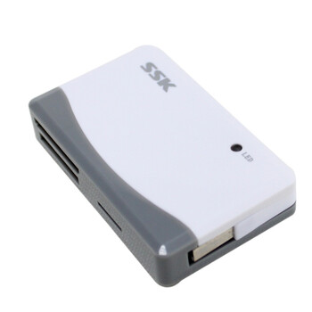 飚王（SSK） SCRM057 奔腾II 多合一读卡器 白色+灰