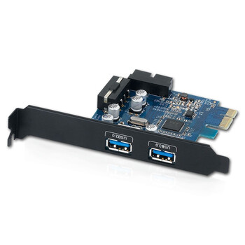 奥睿科（ORICO）PVU3-2O2I usb3.0卡 外部2口usb3.0 4口 扩展卡 via芯片