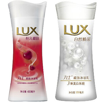 LUX力士恒久嫩肤娇肤沐浴乳400ml+白皙焕彩靓肤沐浴乳190ml 优惠组