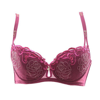 水中花 优雅高贵 聚拢 <em>3/4</em>杯 双肩带蝴蝶 <em>文胸</em> 8