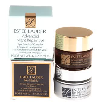 Esteelauder雅诗兰黛白金级奢宠紧颜眼霜5ML与ANR即时特润眼部精华5ML超值体验组合装