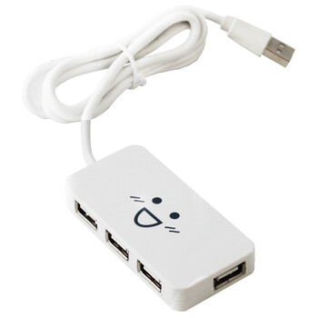 包尔星克（PowerSync）HU162W USB2.0 4口长方形HUB集线器 白色