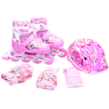 金峰儿童溜冰鞋 可调直排 轮滑鞋套装 138F-3给