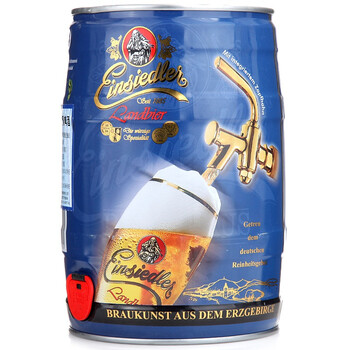 德国 Einsiedler艾斯特黑啤酒5L