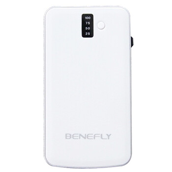 闪辉（Benefly） 12M1032W 3200mAh超薄便携式移动电源适用于手机等电子设备 白色