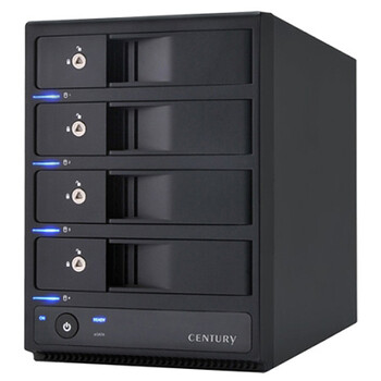 世特力（Century）裸族CRIB35NAS 3.5寸SATA硬盘盒 四盘位 NAS机箱 黑色