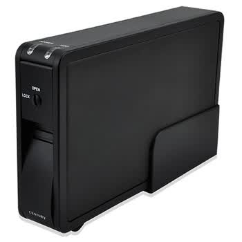 世特力（Century）裸族CRIS35EU3C 3.5寸SATA硬盘盒 USB3.0+eSATA 独立散热风扇 黑色