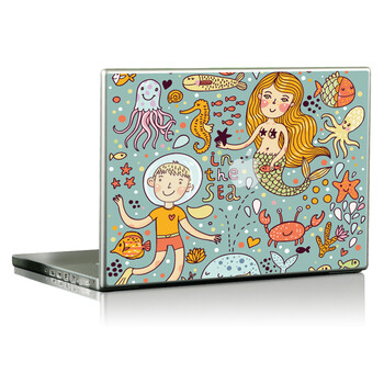 SkinAT 苹果笔记本MacBook外壳A面保护贴膜 3M材料 海底世界 Pro 15 (Retina)