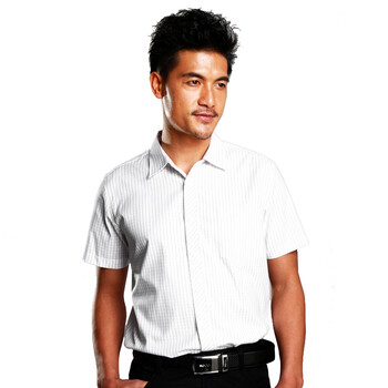 Hodo红豆衬衫 春夏新款男士商务休闲格子短袖衬衫ZCSN002 蓝色 190/104B