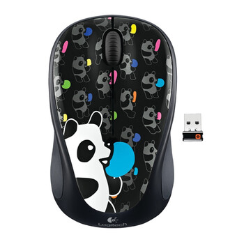 罗技（Logitech）M235无线光电鼠标2代 升级为优联技术 熊猫派对