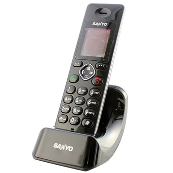 三洋（SANYO）2.4G数字电话彩屏系列系列 DAW670子机 黑