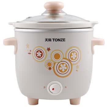 天际（TONZE）DDG-7AD 电炖锅 0.7升 70W 煲汤煮粥一锅全能（粉色）