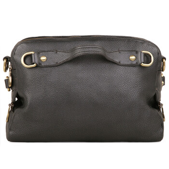 喆代仁LE DECADE Wooster Leather Cross-body 春夏新款摔纹手提斜跨真皮包 220108 银灰色 手提斜挎包