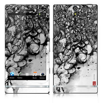 IdeaSkin 索尼 LT26i/Xperia S/Xperia Arc HD 皮肤 墨 鲤 外壳保护套皮贴膜 BDGC702079