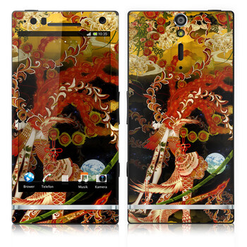 IdeaSkin 索尼 LT26i/Xperia S/Xperia Arc HD 皮肤 凤凰涅槃 外壳保护套皮贴膜 BDGC732082