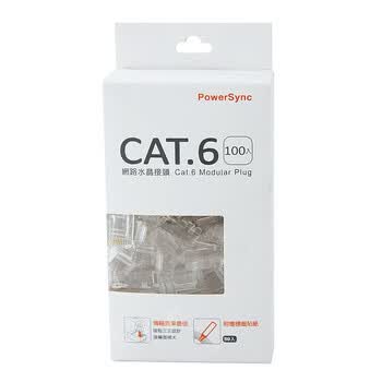 包尔星克（PowerSync）PRC6T-100 镀金6类网线水晶头 100个/盒