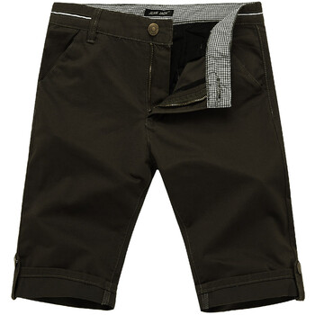简杰克　JEANJACK男装2012夏季新款时尚休闲纯棉短裤 男22NZ3530 军绿色 36码2尺8