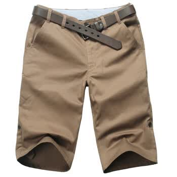 Markless2012新款夏装男装纯棉百搭商务休闲修身短裤DKA2902M 咖啡色 190/XXXL(2.88尺)