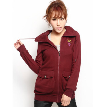 IROCK艾锐克女开襟卫衣 5811107 酒红色 XXL 175/96A