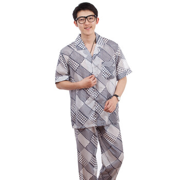 派邦奴 天丝纺男士短袖套装 1446 灰色 XXL