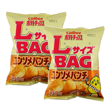日本原装进口食品 卡鲁比 原味土豆片 135g*2包 #2858