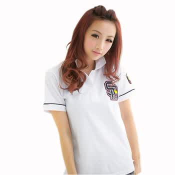 TUOYI女装情侣POLO衫 2012夏装新款韩版时尚休闲短袖POLO衫 水洗修身polo衫 1309T041 白色 XXL