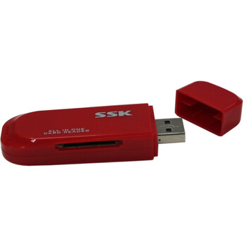 飚王（SSK） SCRM060 灵动多合一读卡器 红色