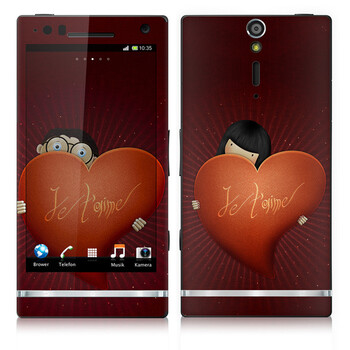 IdeaSkin 索尼 LT26i/Xperia S/Xperia Arc HD 皮肤 恋爱男女 外壳保护套皮贴膜 BDGA750477