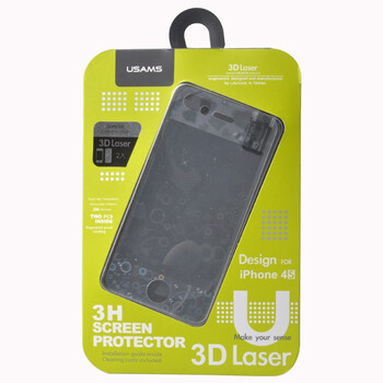 优胜仕（USAMS）苹果iPhone4s 3D爱心保护膜 屏幕保护膜+背膜 适用于苹果iPhone4/4s